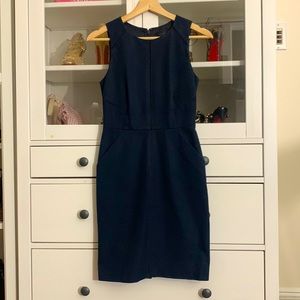 J. Crew Petite 0P stretch sheath dress with pockets